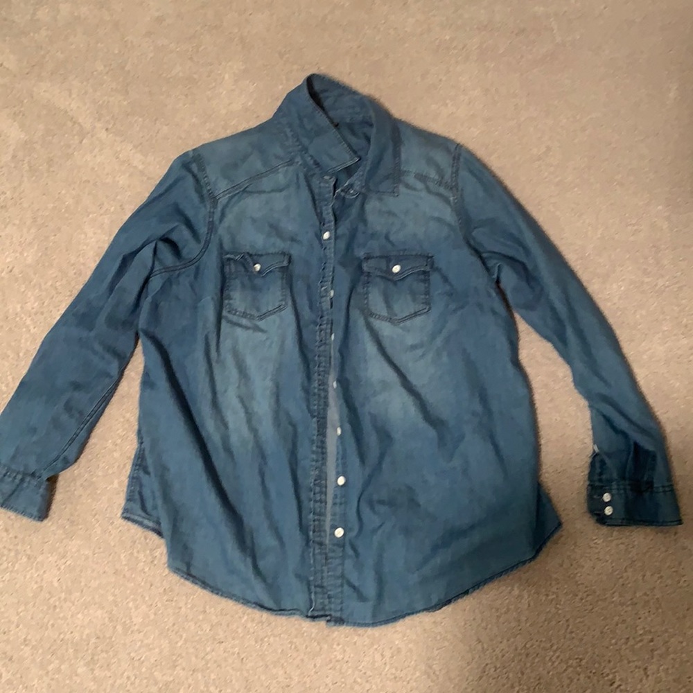 Torrid Chambaray Top